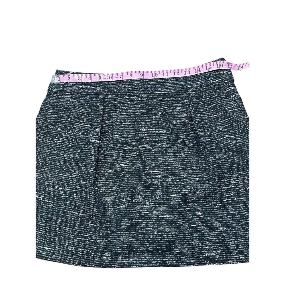Loft Metallic Tweed Mini Skirt Women's with 2 Pocket Size 12 P - Picture 11 of 14